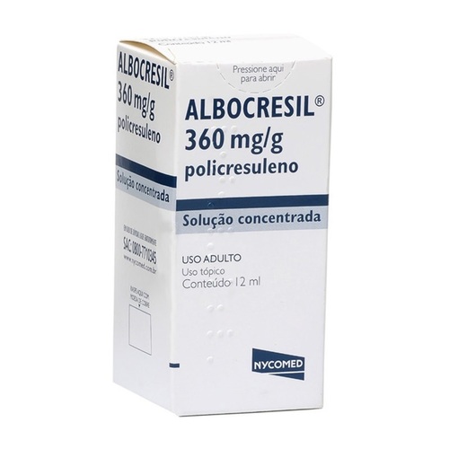 ALBOCRESIL LIQUIDO 36% 12 ML x 1 (CONC)