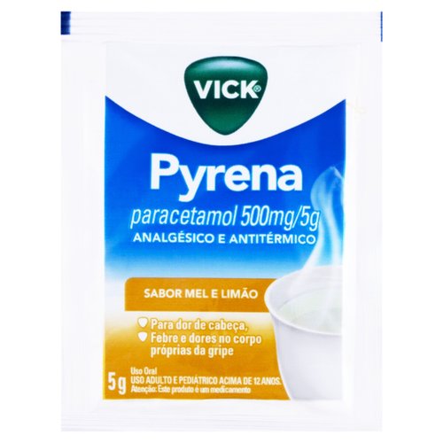 Chá para Gripe Vick Pyrena Sabor Mel e Limão Sachê 5g