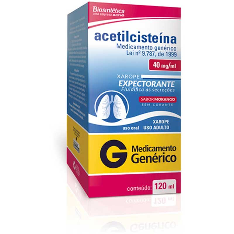 Acetilcisteína Xarope Infantil 20mg/ml 120ml