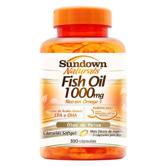 Capa do produto Ômega 3 Sundown Naturals Fish Oil 1000Mg 320 Cápsulas