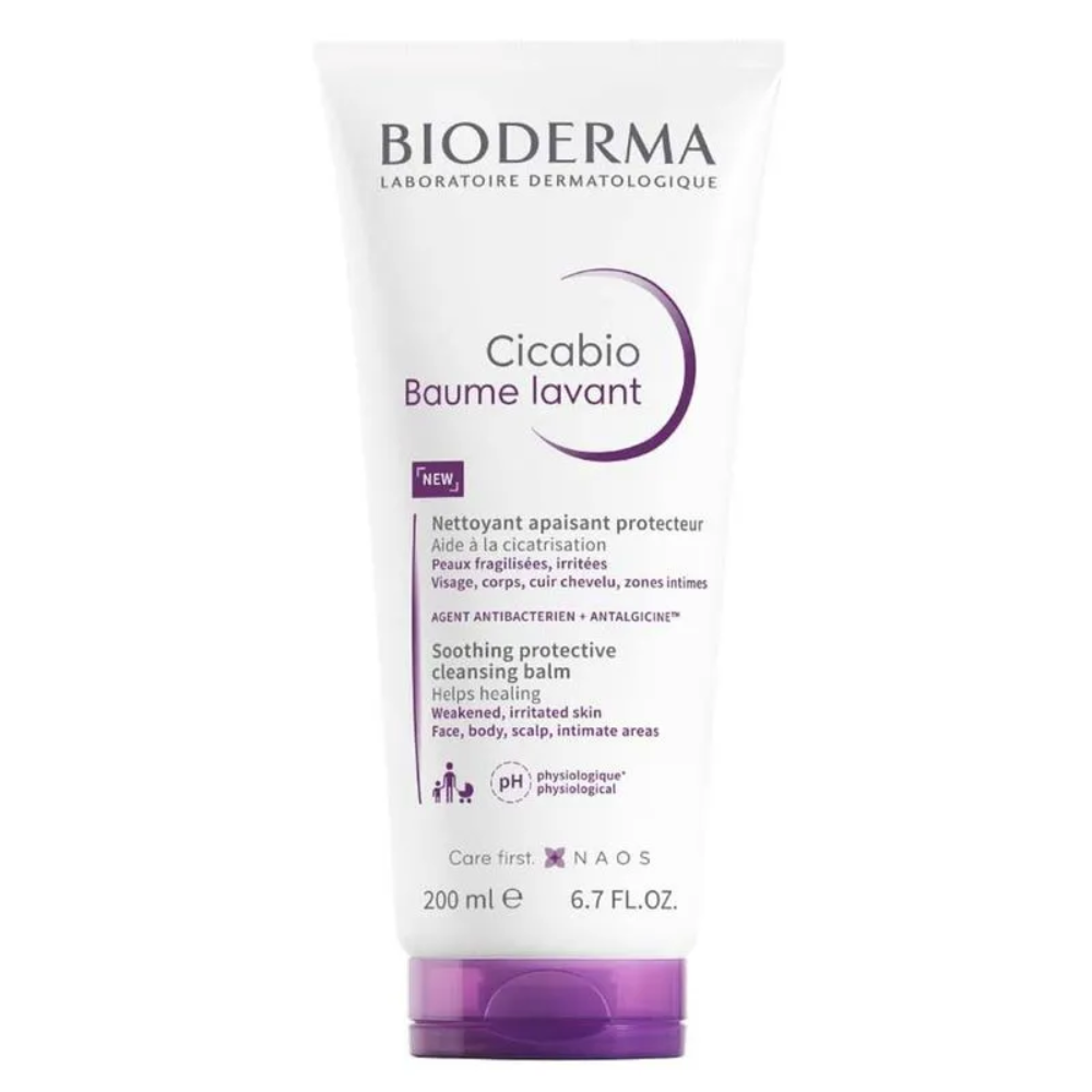 Capa do produto Limpeza Ultra-Reparadora Calmante Cicabio Baume Lavant Bioderma 200Ml