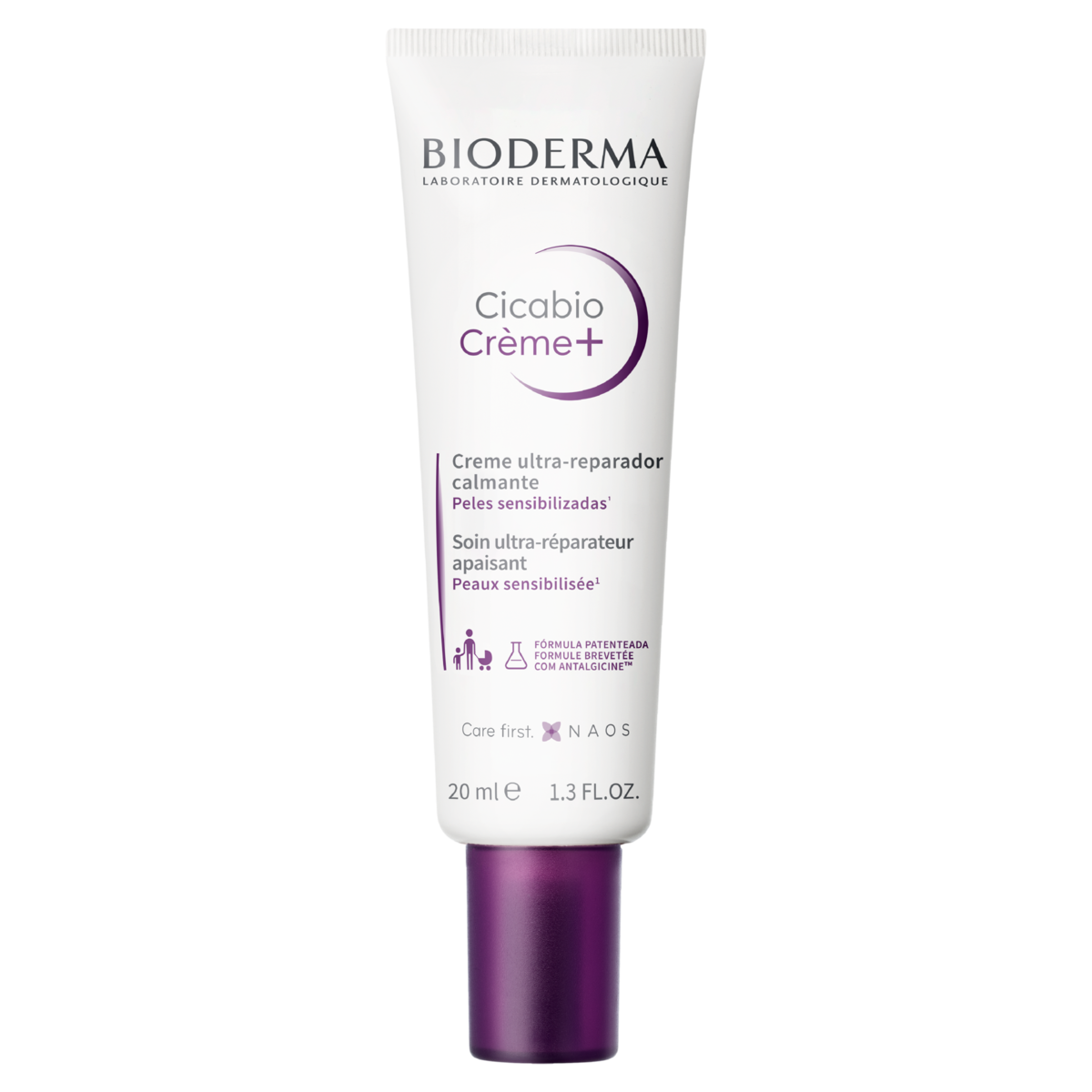Capa do produto Creme Ultrarreparador Calmante Bioderma Cicabio Crème+ Bisnaga 20Ml