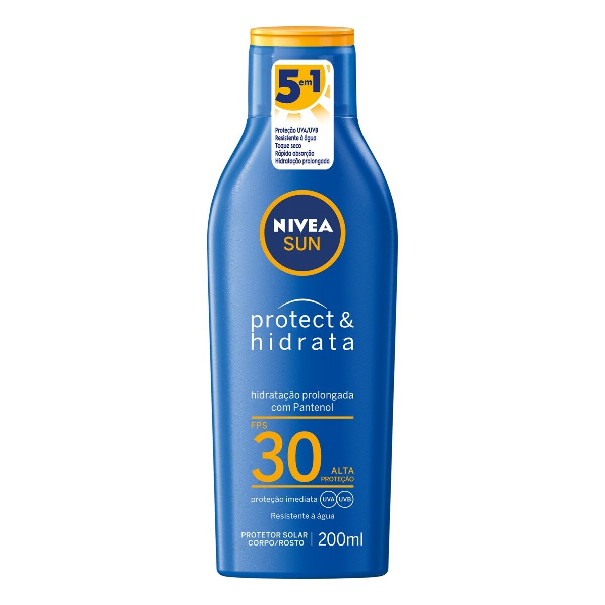 Capa do produto Bloqueador Nivea Sun Loção Light Feeling Fps 30 200Ml