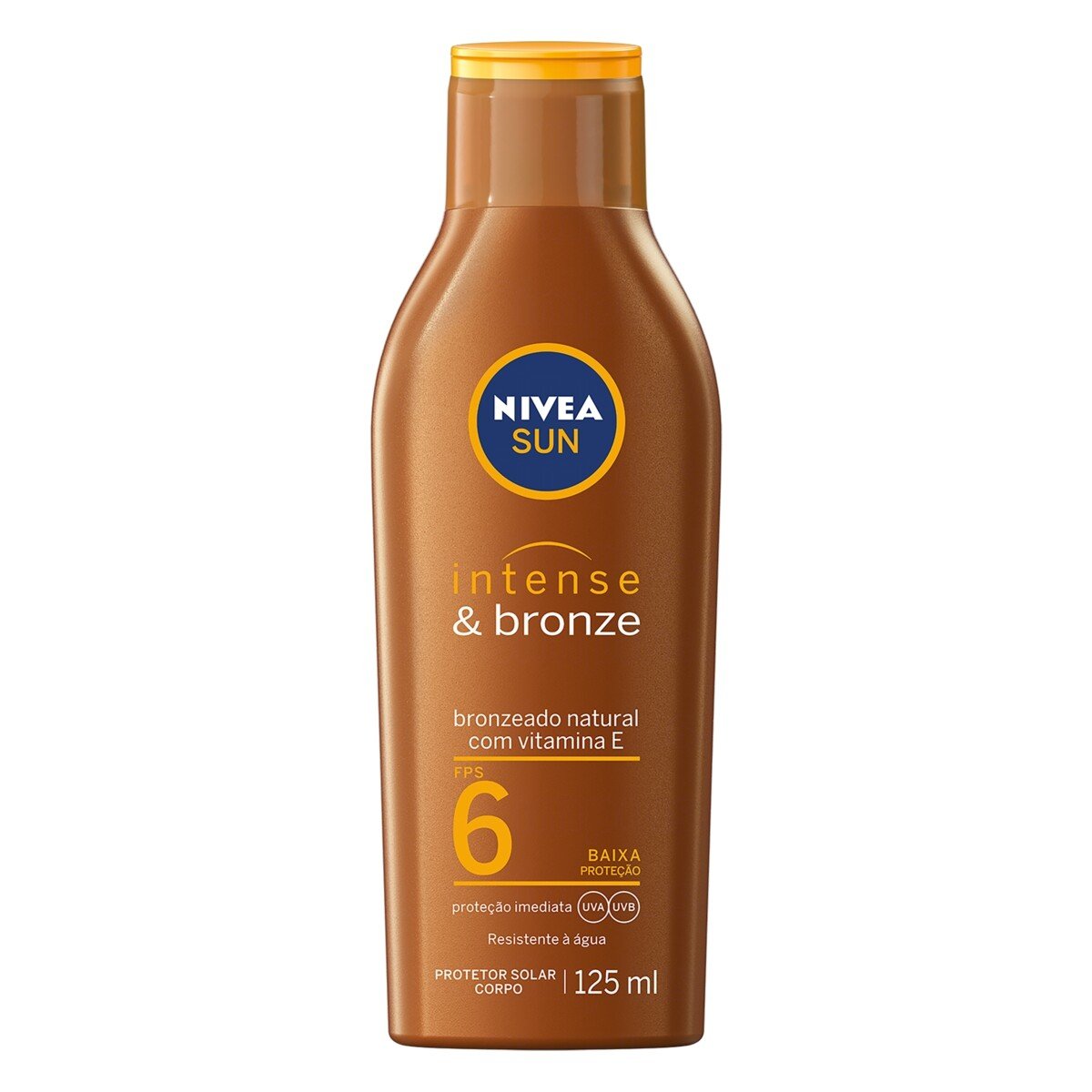 Capa do produto Loção Bronzeadora Nivea Sun Intense & Bronze Fps 6 125ml