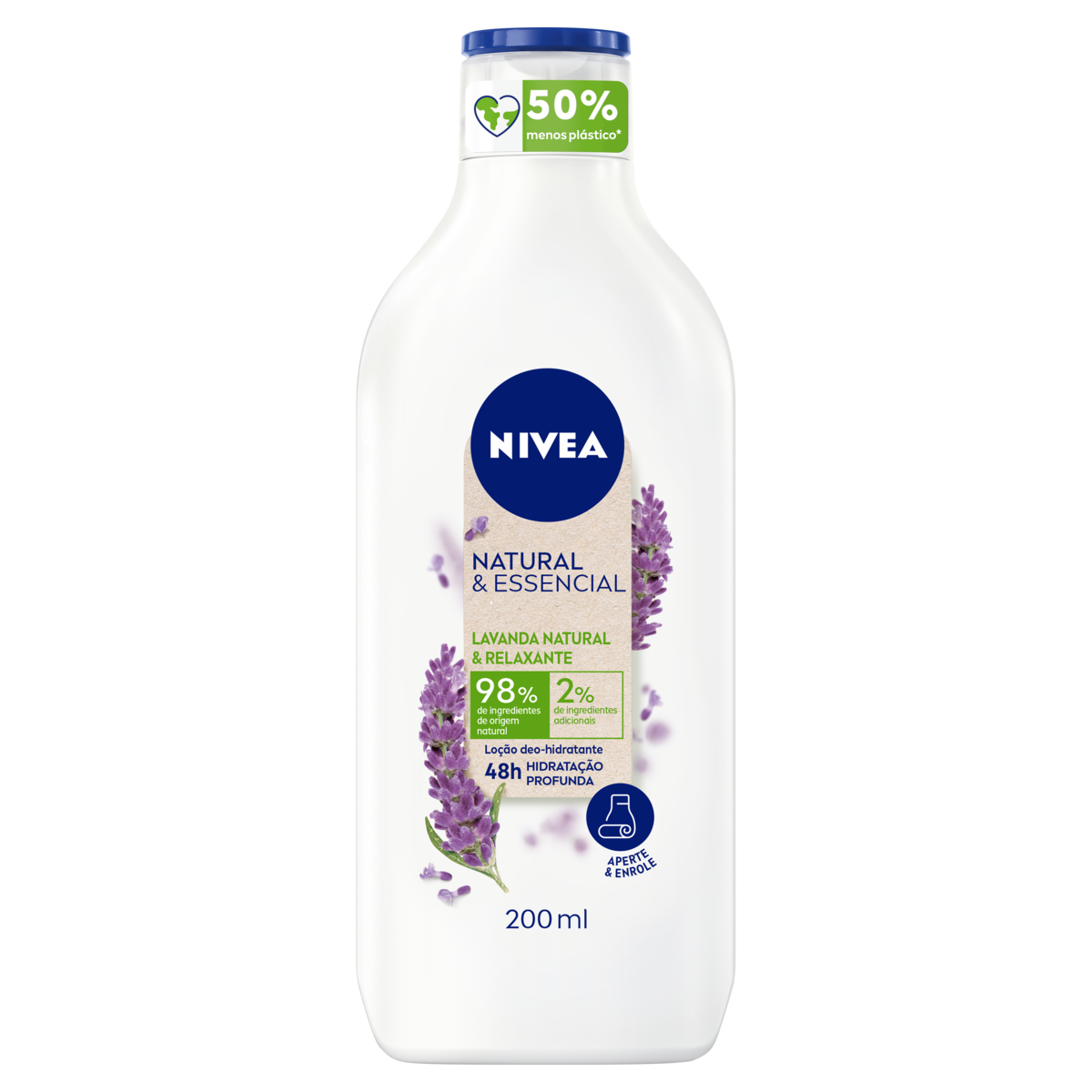 Capa do produto Loção Corporal Deo-Hidratante Lavanda Nivea Natural & Essencial Frasco 200Ml
