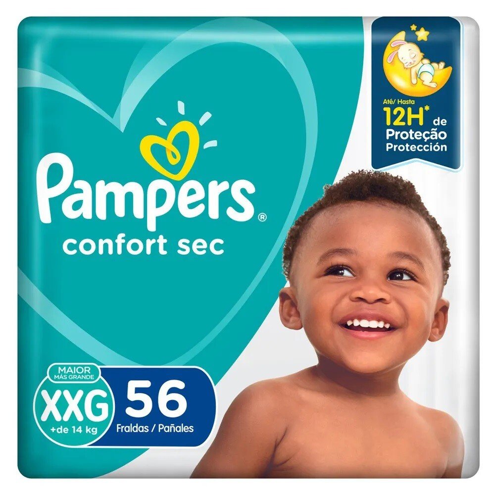 Capa do produto Fralda Pampers Confort Sec XXG 52 Unidades