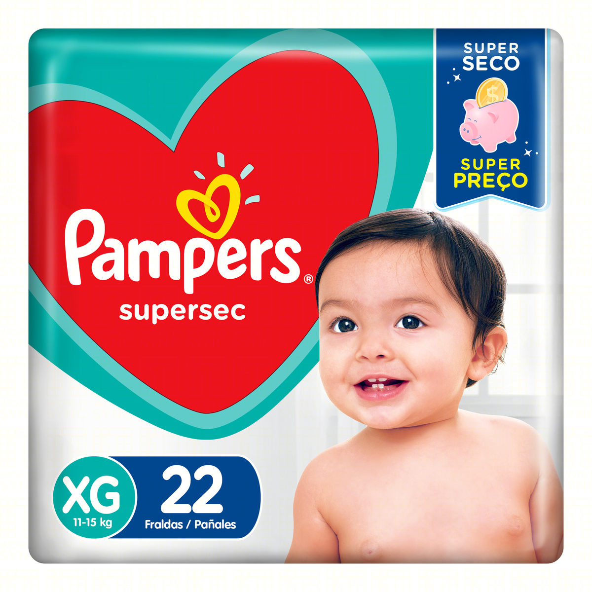 Capa do produto Fralda Pampers Supersec Xg 22 Unidades