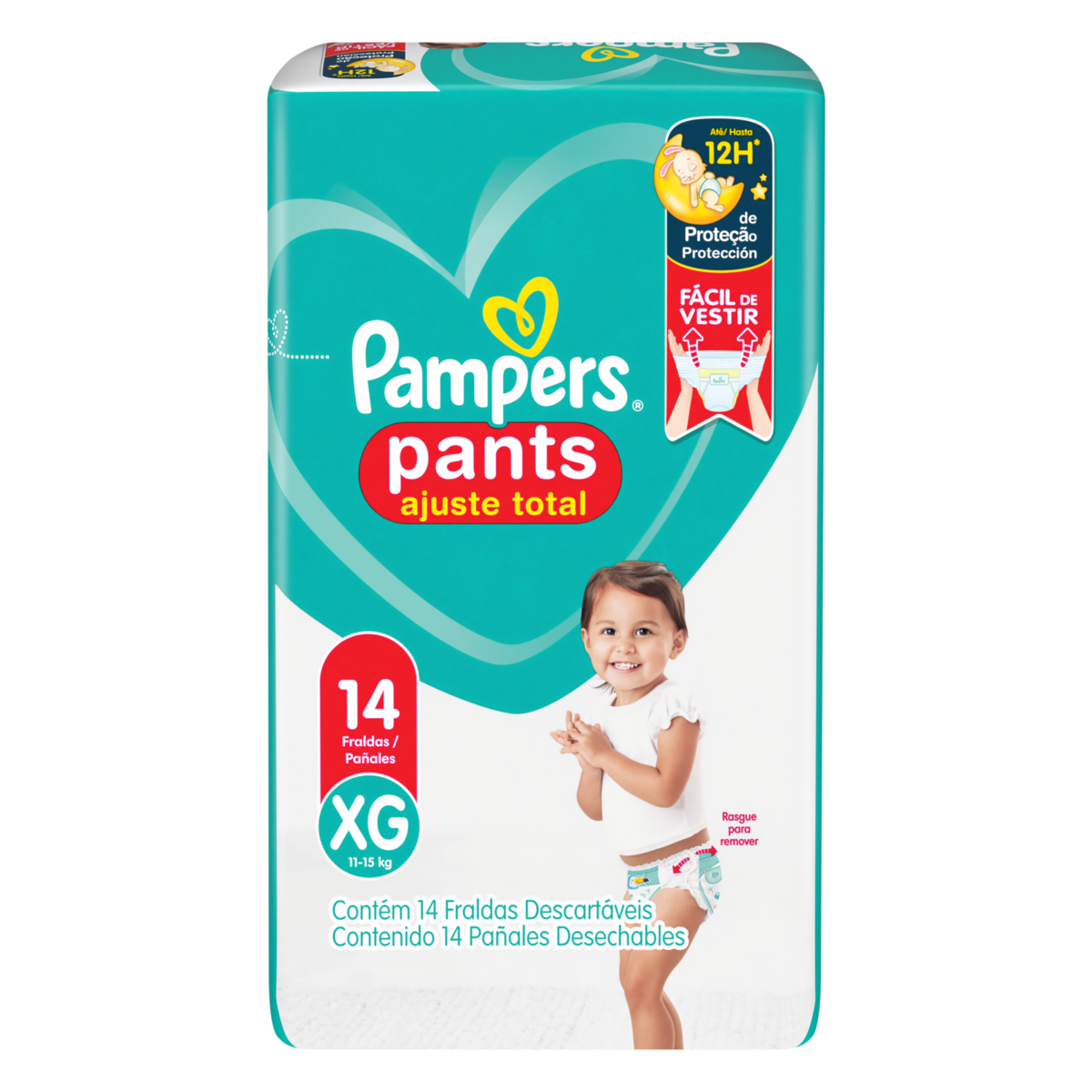 Capa do produto Fralda Pampers Pants Confortsec Pacotão Xg 14 Unidades