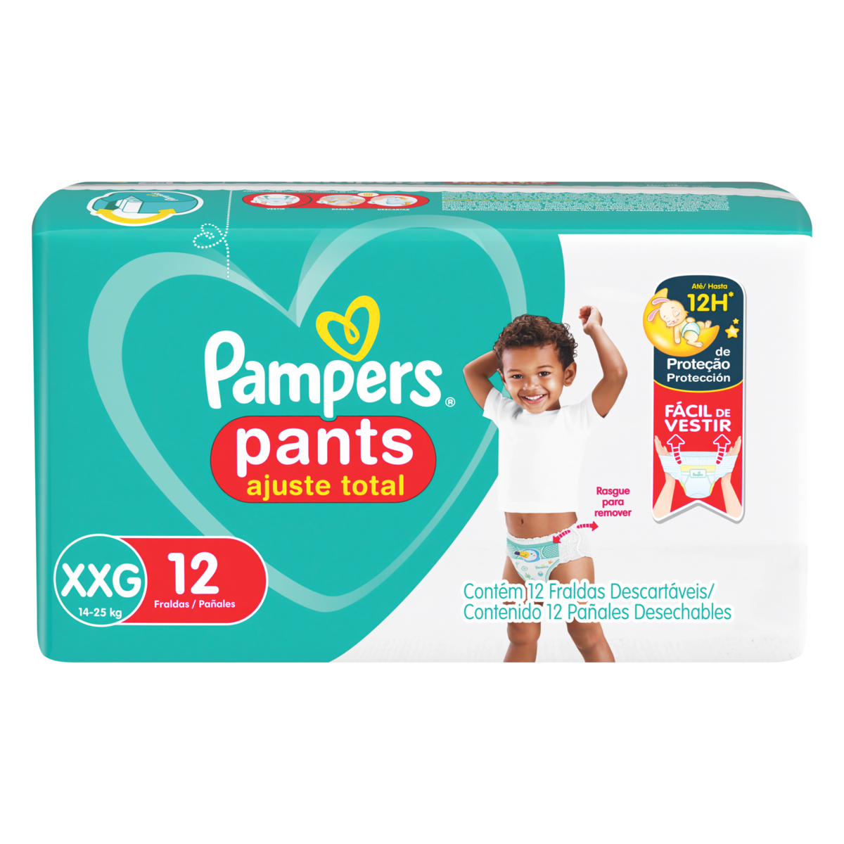 Capa do produto Fralda Pampers Pants Confortsec Pacotão Xxg 12 Unidades