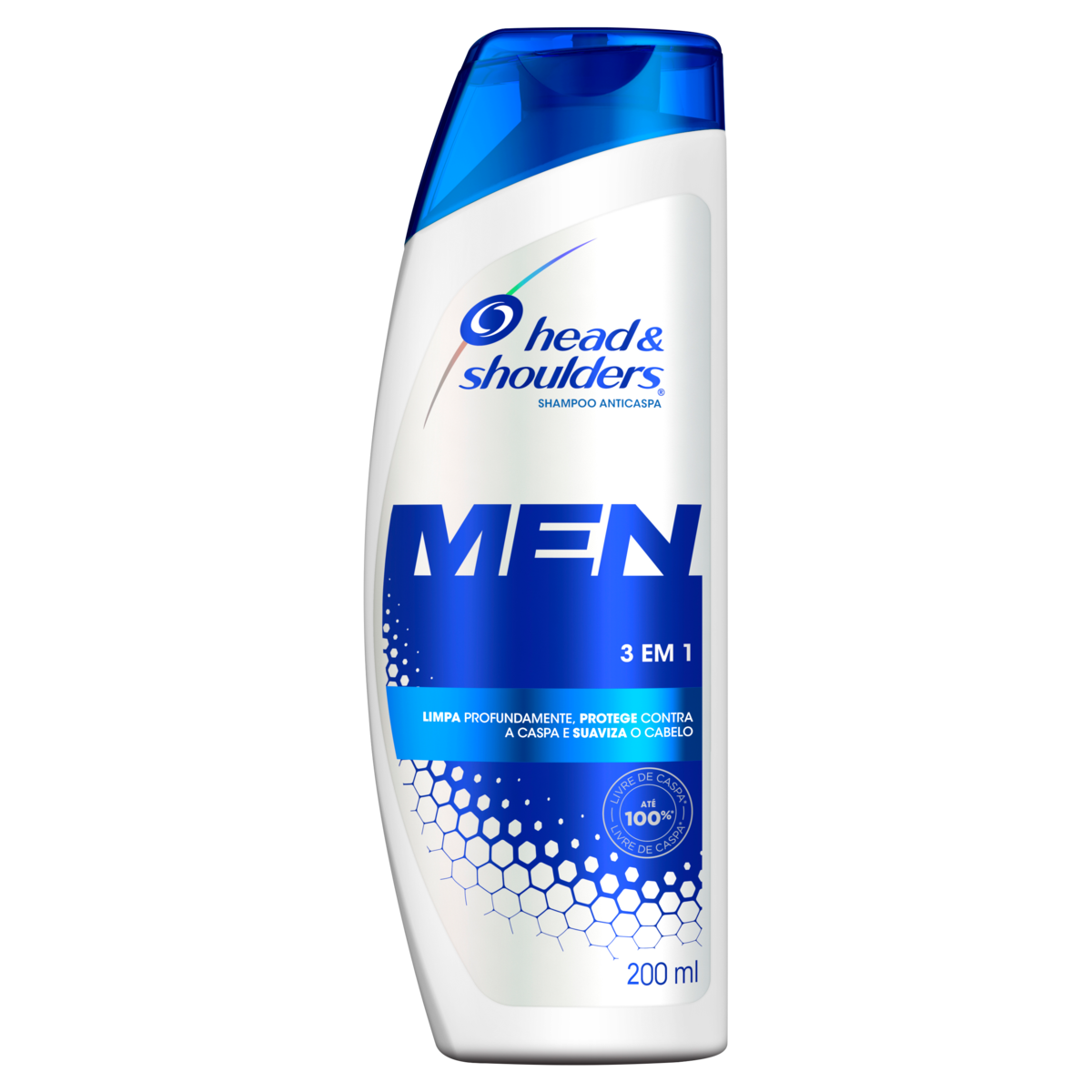 Capa do produto Shampoo De Cuidados Com A Raiz Head & Shoulders Men 3 Em 1 200Ml