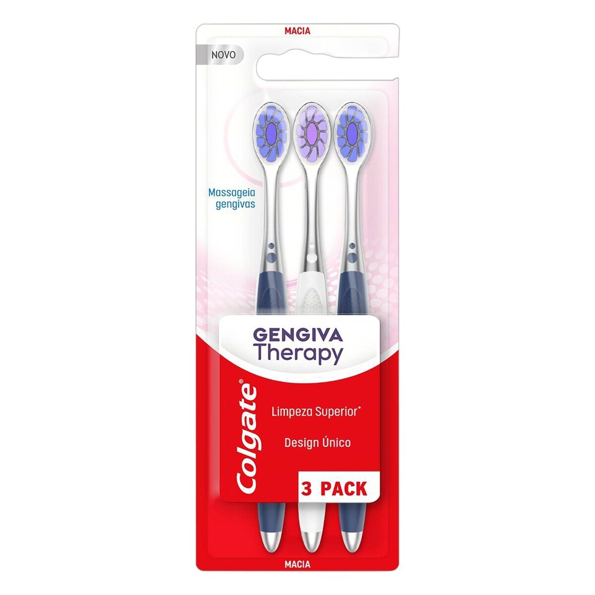 Capa do produto Escova De Dente Colgate Gengiva Therapy 3 Unidade