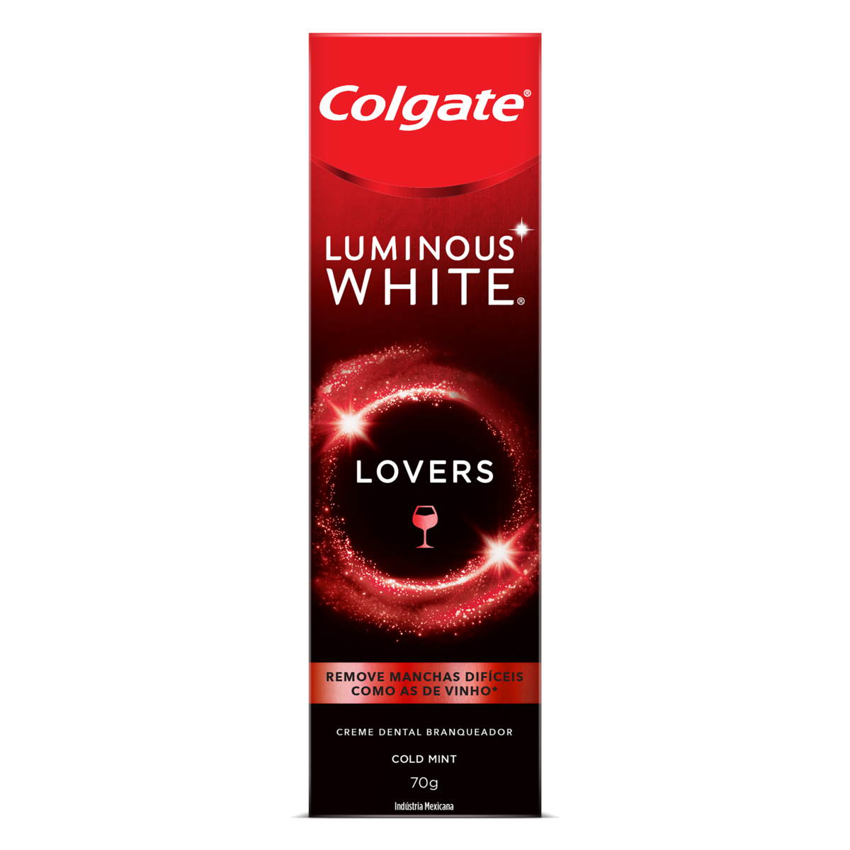 Capa do produto Creme Dental Branqueador Cold Mint Colgate Luminous White Lovers Caixa 70G
