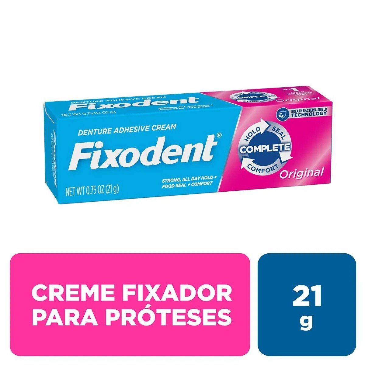 offer-product-image-Creme para Dentaduras Fixodent Origional 21g