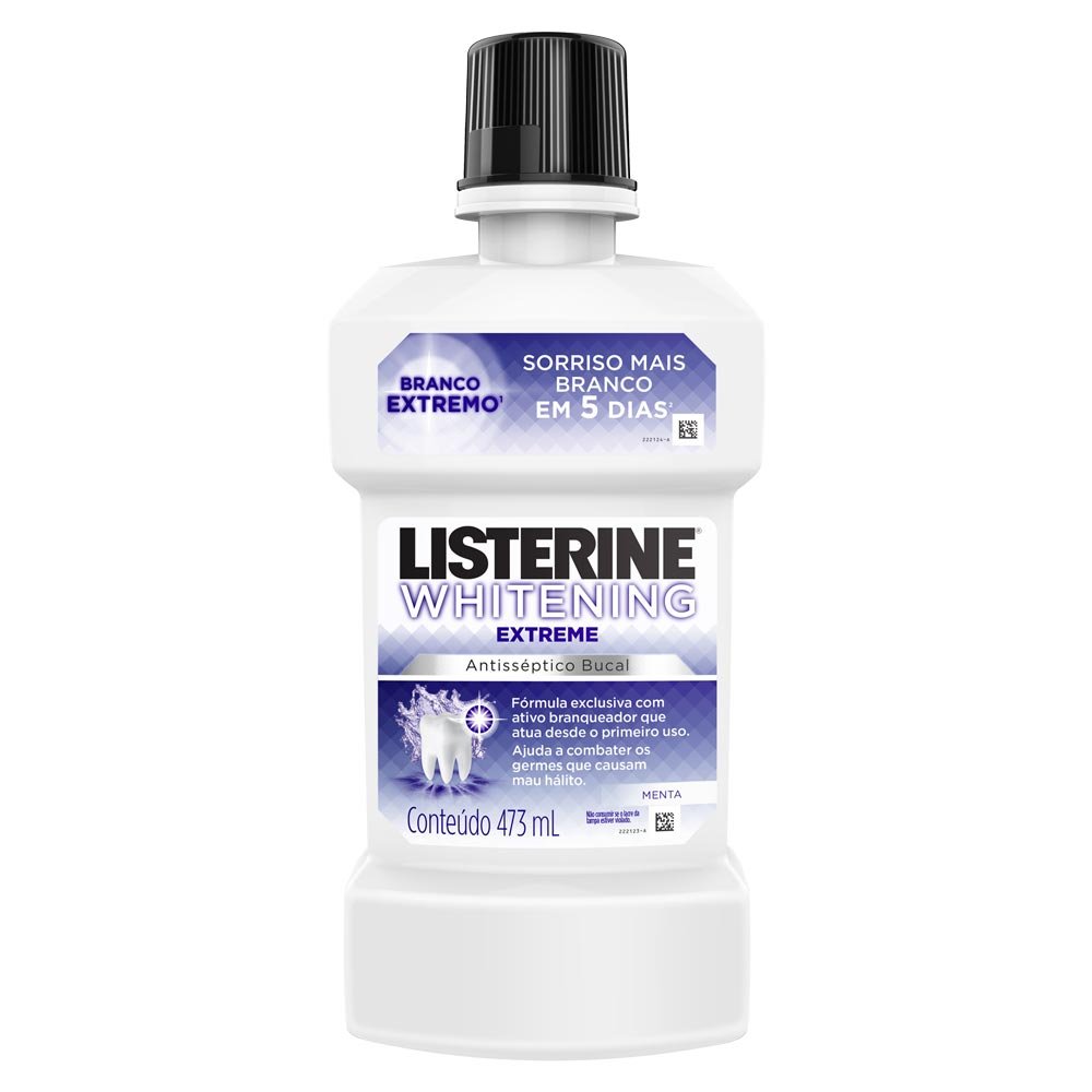 Capa do produto Antisséptico Bucal Listerine Whitening Extreme 473Ml