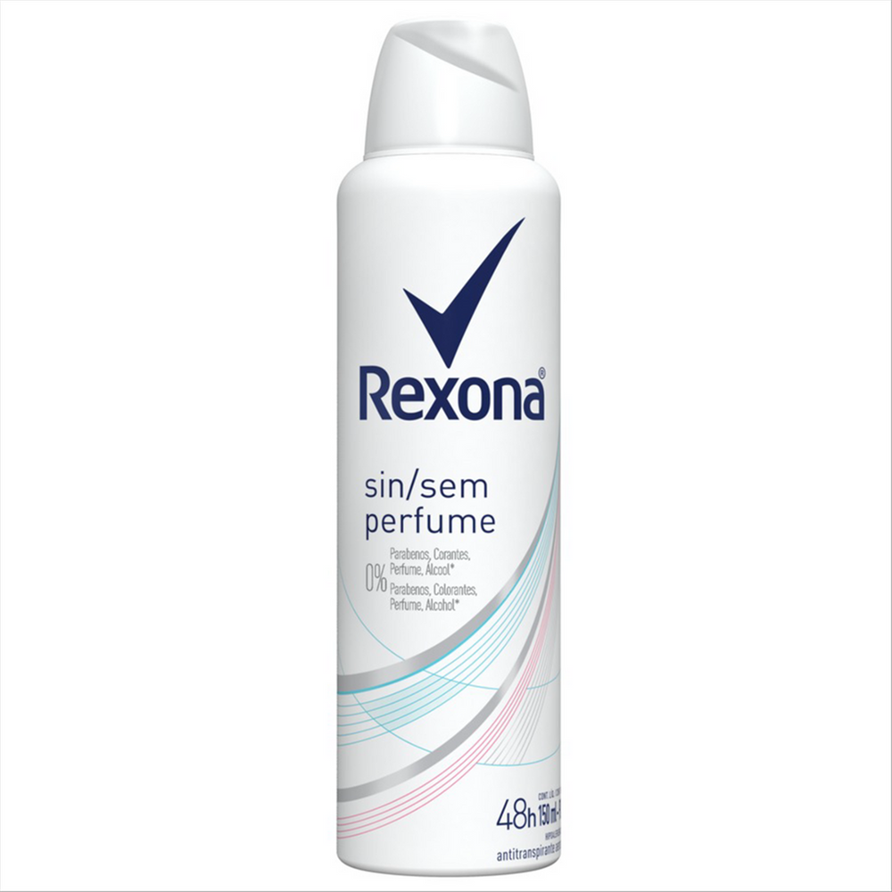 Capa do produto Desodorante Antitranspirante Rexona Women Sem Perfume Aerosol 150Ml