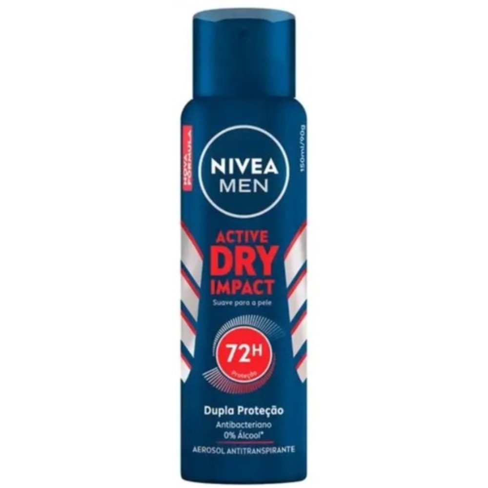 Capa do produto Desodorante Antitranspirante Nivea Men Active Dry Impact 150Ml