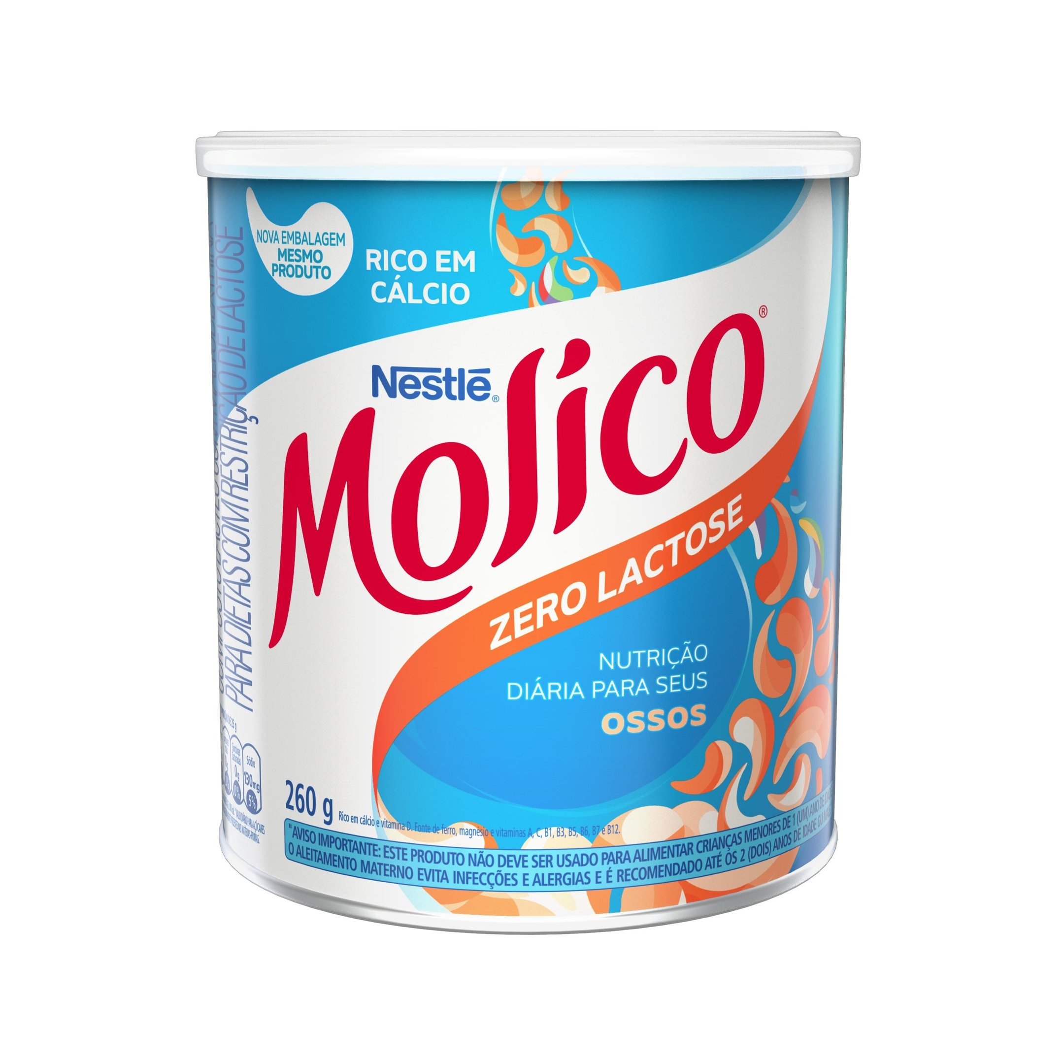 Capa do produto Leite em Pó Molico Zero Lactose 260g