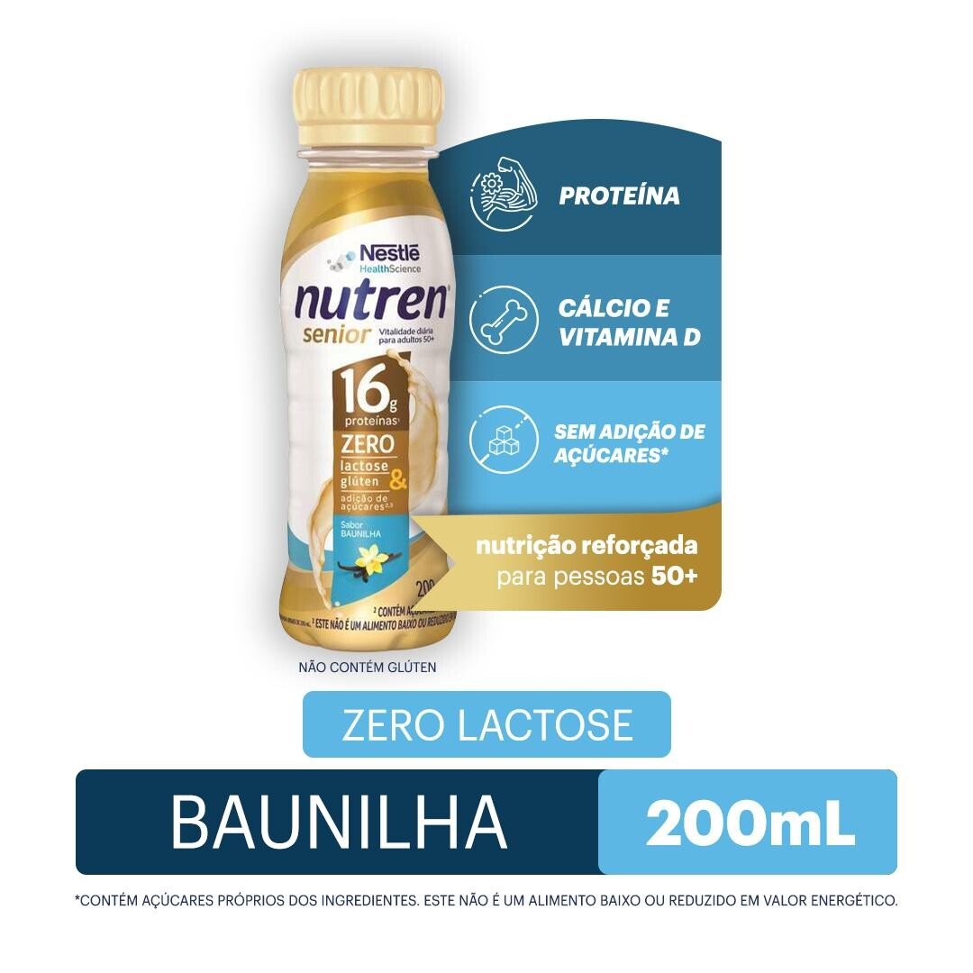 Capa do produto Complemento Alimentar Nutren Senior Baunilha 200mL