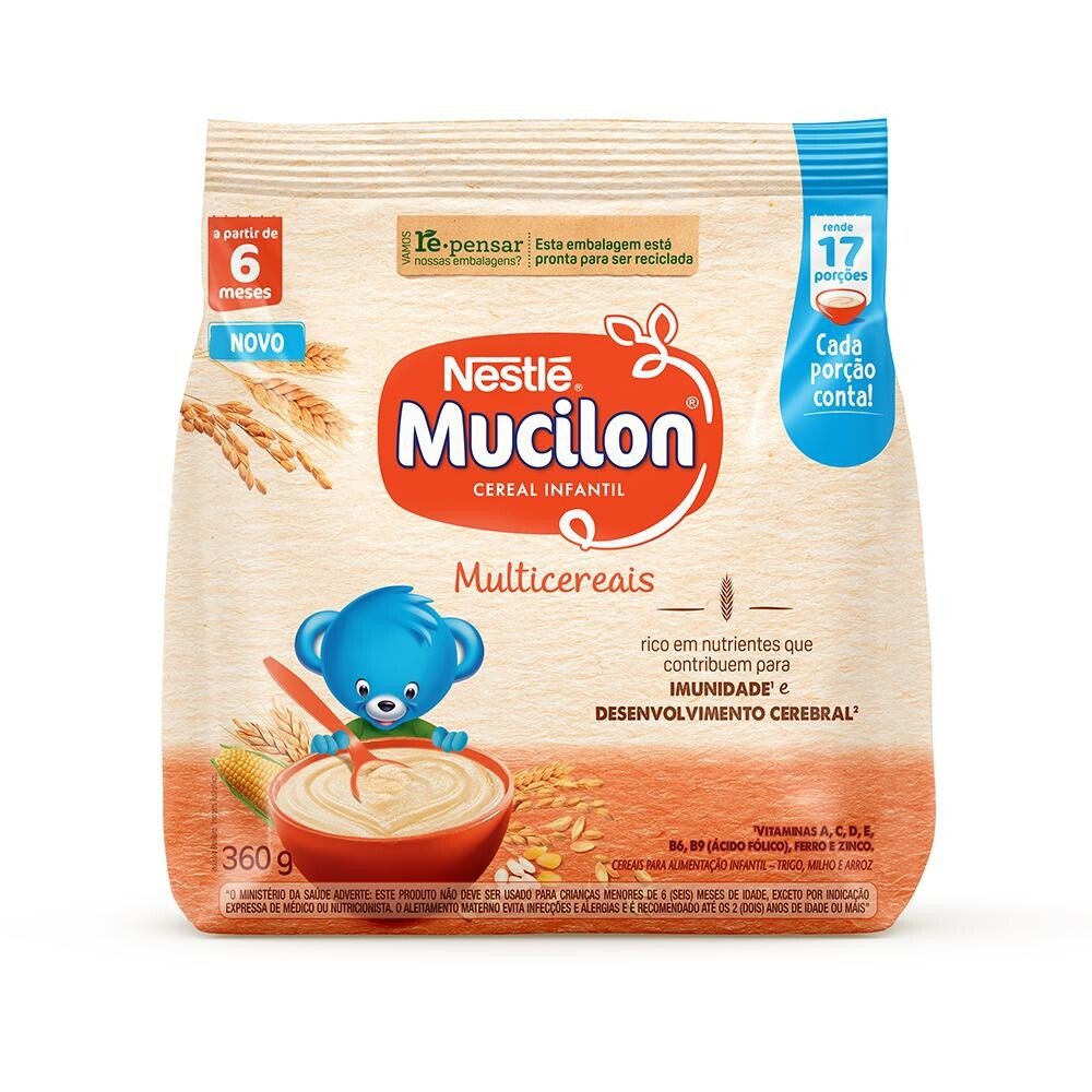 Capa do produto Cereal Infantil Mucilon Multicereais 360G