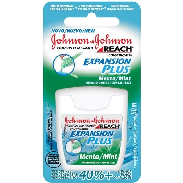 Capa do produto Fio Dental Johnsons Reach Expansion Plus Menta 50Mt