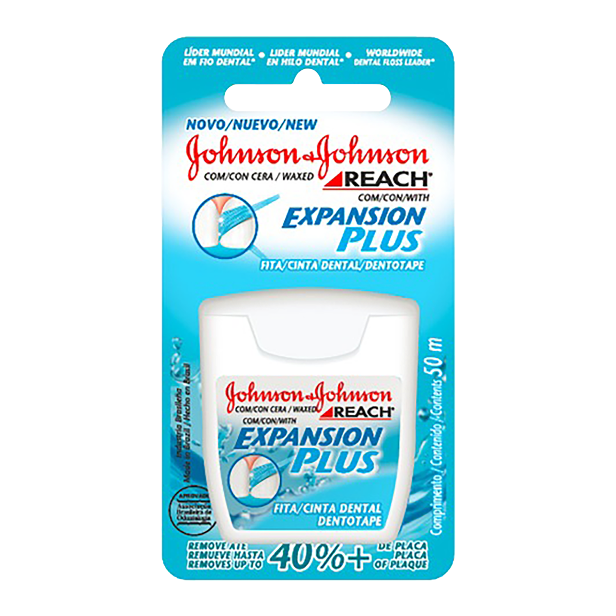 Capa do produto Fita Dental Johnson Reach Expasion Plus 50 Metros