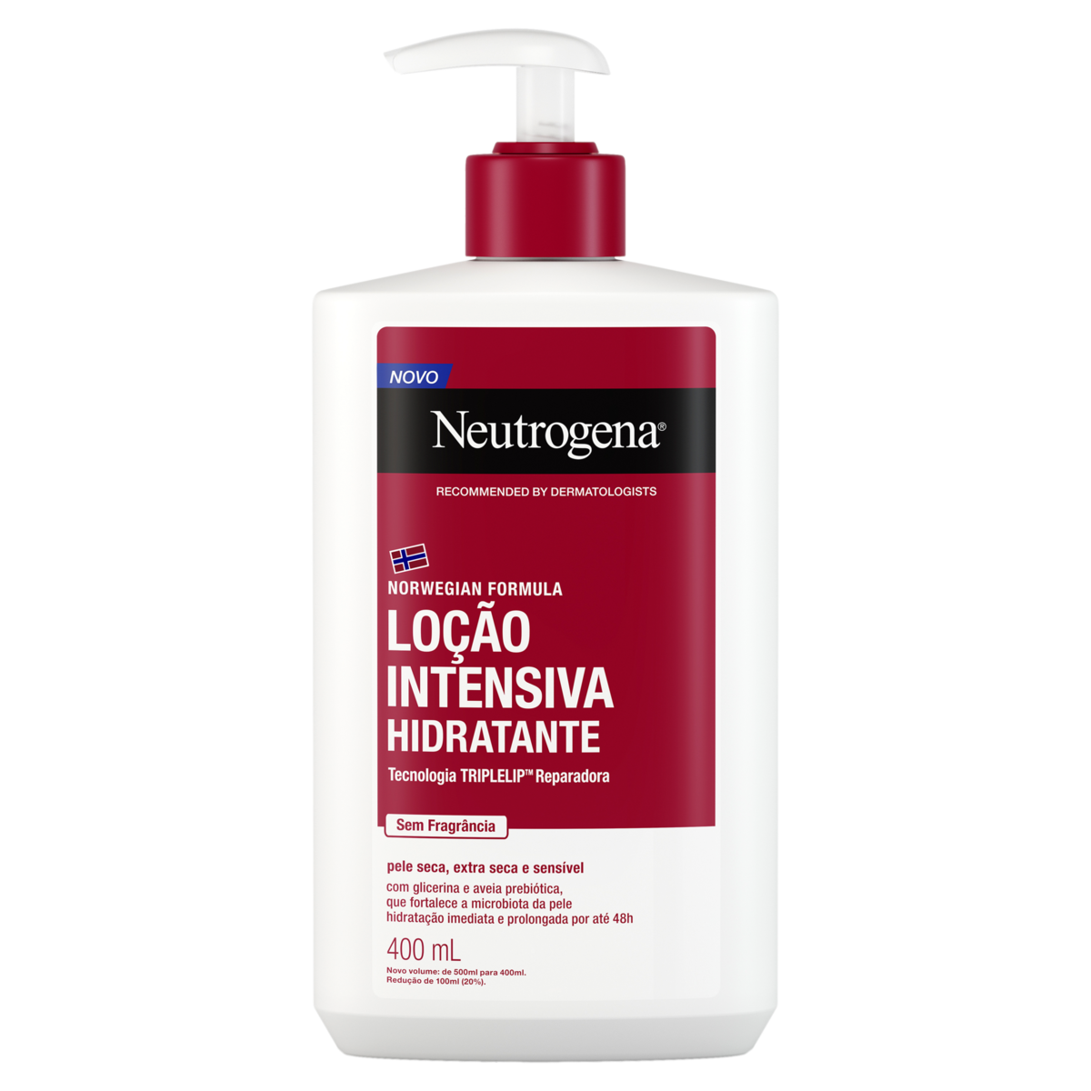 Capa do produto Loção Corporal Hidratante Intensiva Sem Fragrância Neutrogena Norwegian Formula Frasco 400Ml