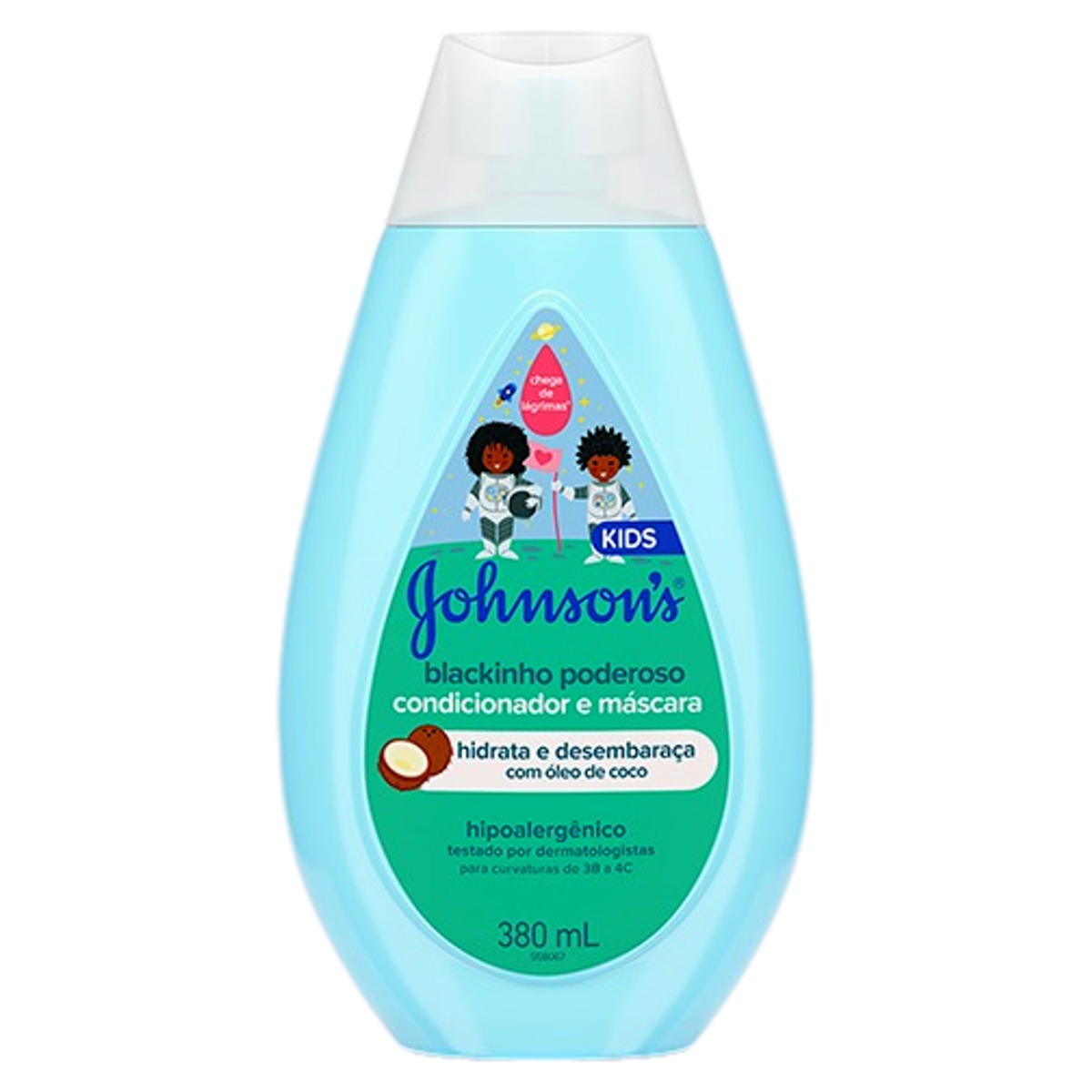 Capa do produto Condicionador E Máscara Johnson'S Kids Blackinho Poderoso Frasco 380Ml