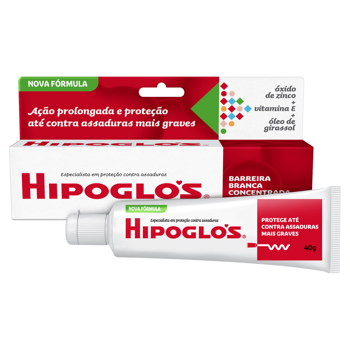 Capa do produto Creme Contra Assadura Hipoglós Original Trata E Previne 40G