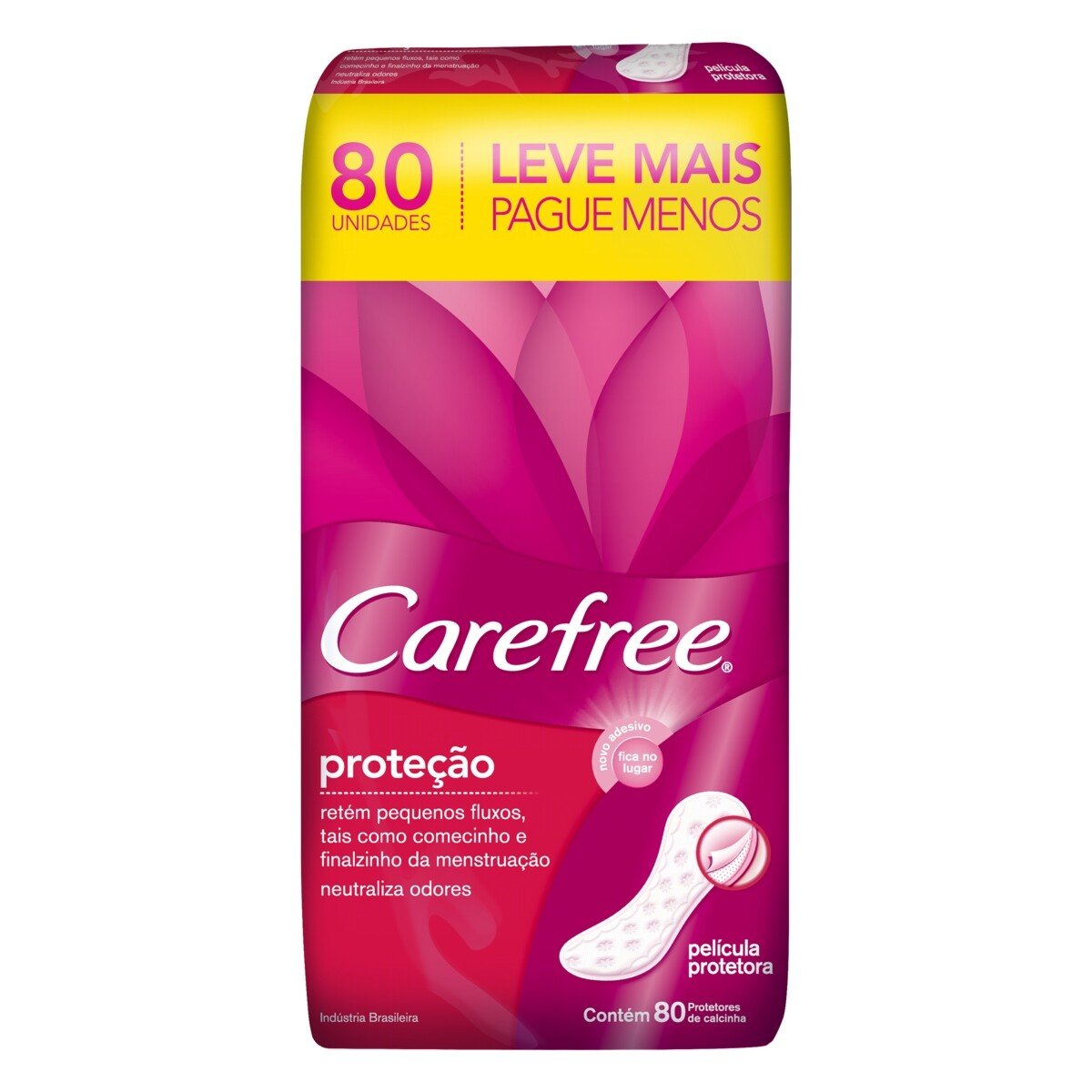 Capa do produto Protetor Diário Carefrre Proteção 80 Unidades