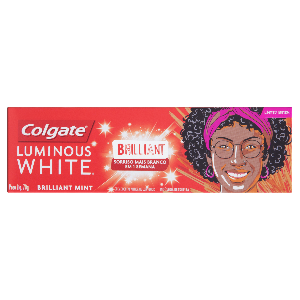 Capa do produto Creme Dental Colgate Luminous White Brilliant 70g