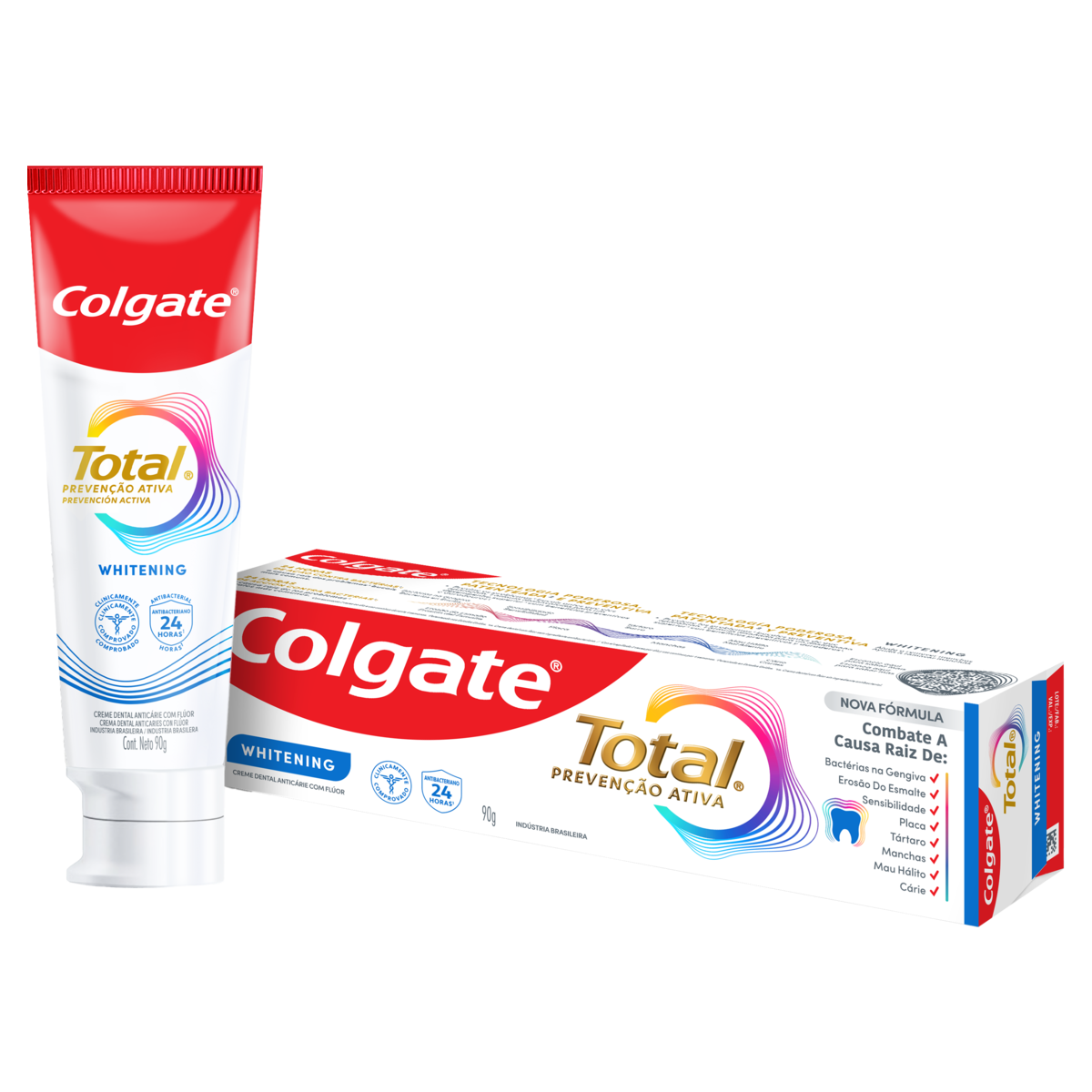 Capa do produto Creme Dental Colgate Total 12 Whitening 90G