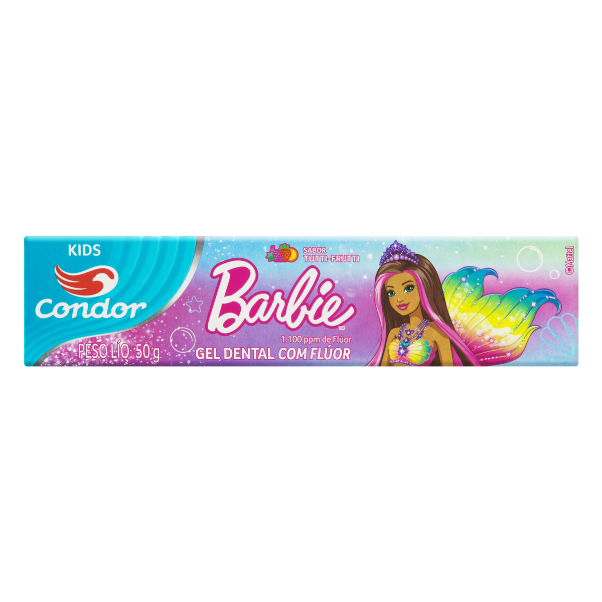 Capa do produto Condor Junior Creme Dental Infantil Barbie Tutti-Frutti 50g