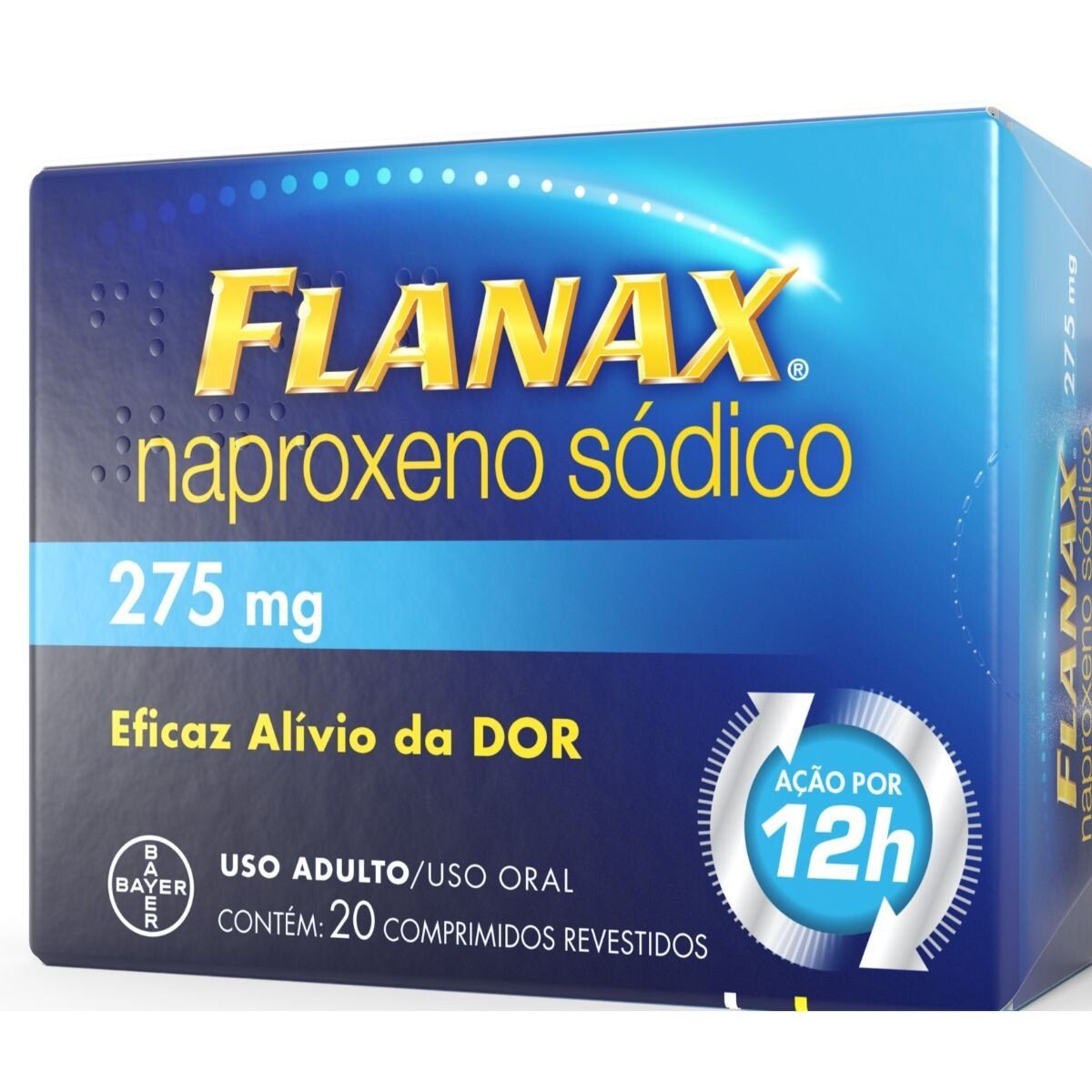 Capa do produto Flanax 275mg 20 comprimidos revestidos