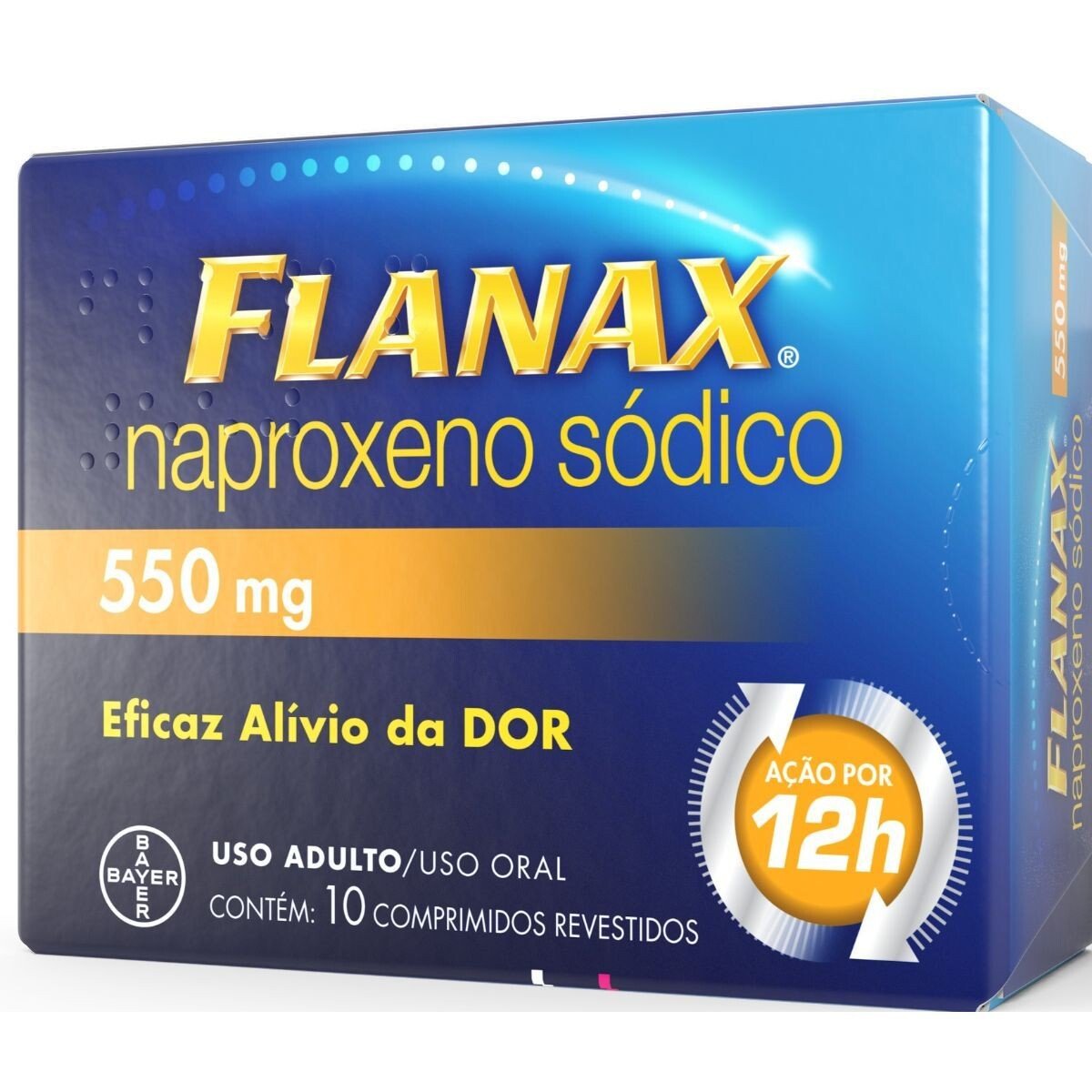 Capa do produto Flanax 550Mg 10 Comprimidos Revestidos
