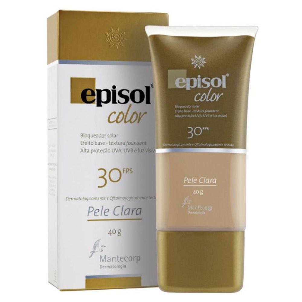 Capa do produto Protetor Solar Facial Episol Color Fps30 Pele Clara 40G