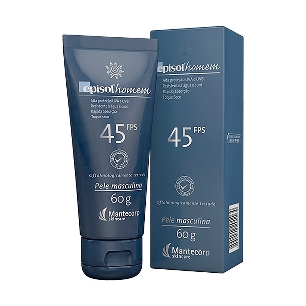 Capa do produto Protetor Solar Episol Homem Fps 45 60G