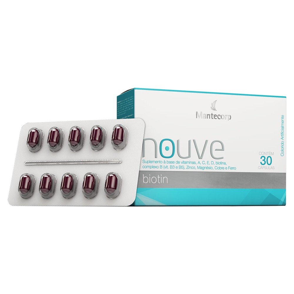 Capa do produto Nouve Biotin Mantecorp 30 Cápsulas