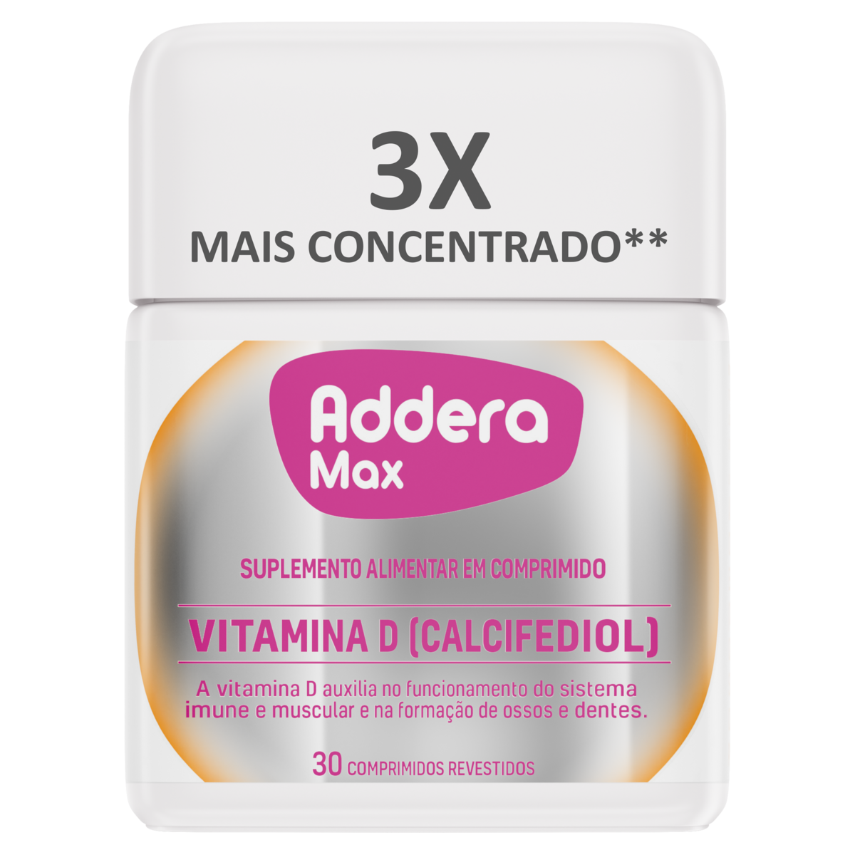 Capa do produto Addera Max Mantecorp Farmasa Frasco 26G 30 Comprimidos Revestidos