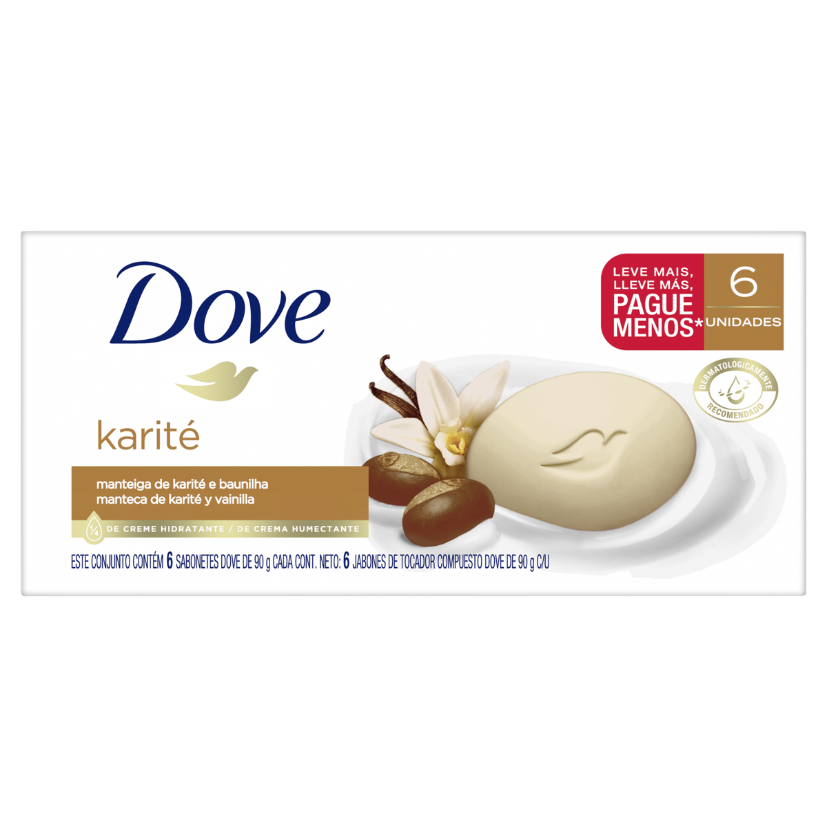 Capa do produto Sabonete Dove Barra Karite E Baunilha 90G