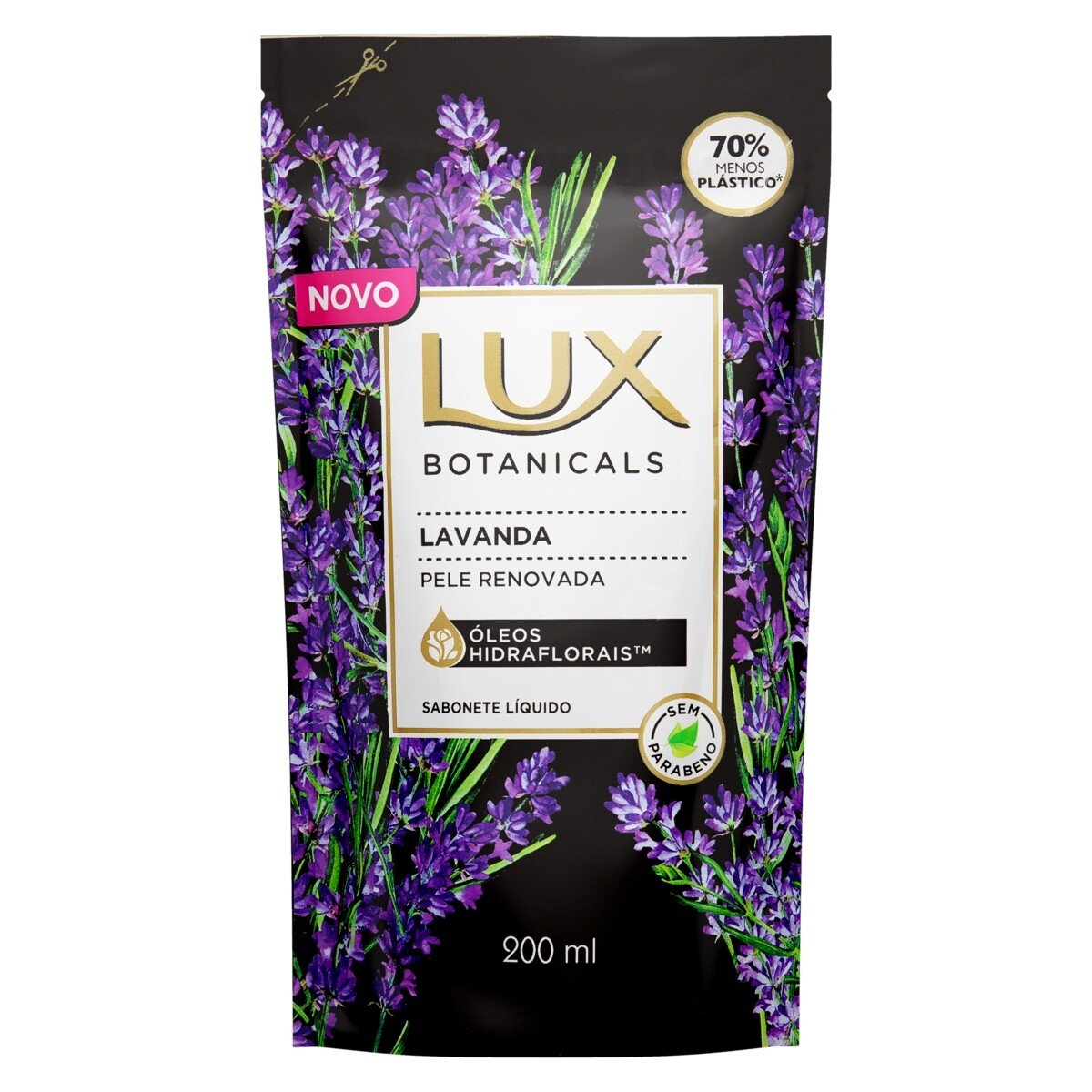 Capa do produto Refil Sabonete Líquido Lux Botanicals Lavanda 200Ml