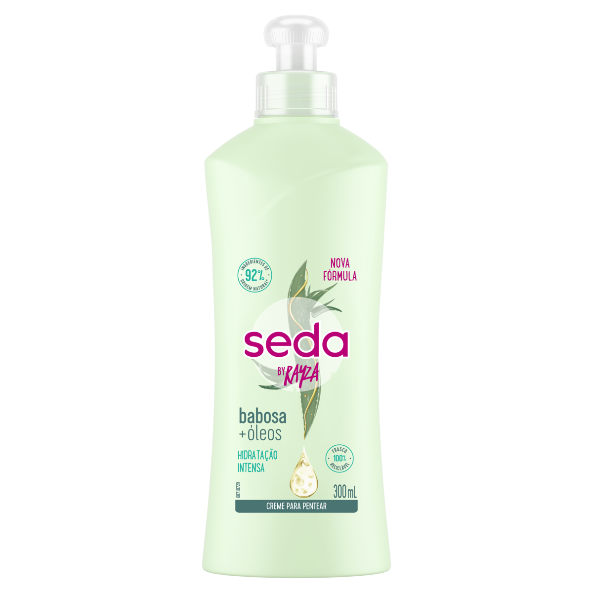 Capa do produto Creme Para Pentear Seda By Rayza Babosa + Óleos 300Ml