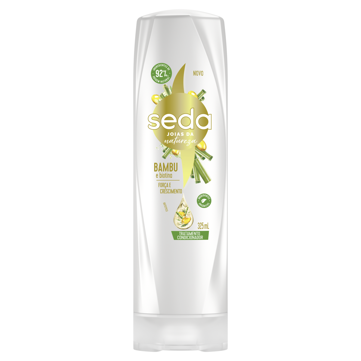 Capa do produto Condicionador Seda Recarga Natural Bambu E Biotina 325Ml