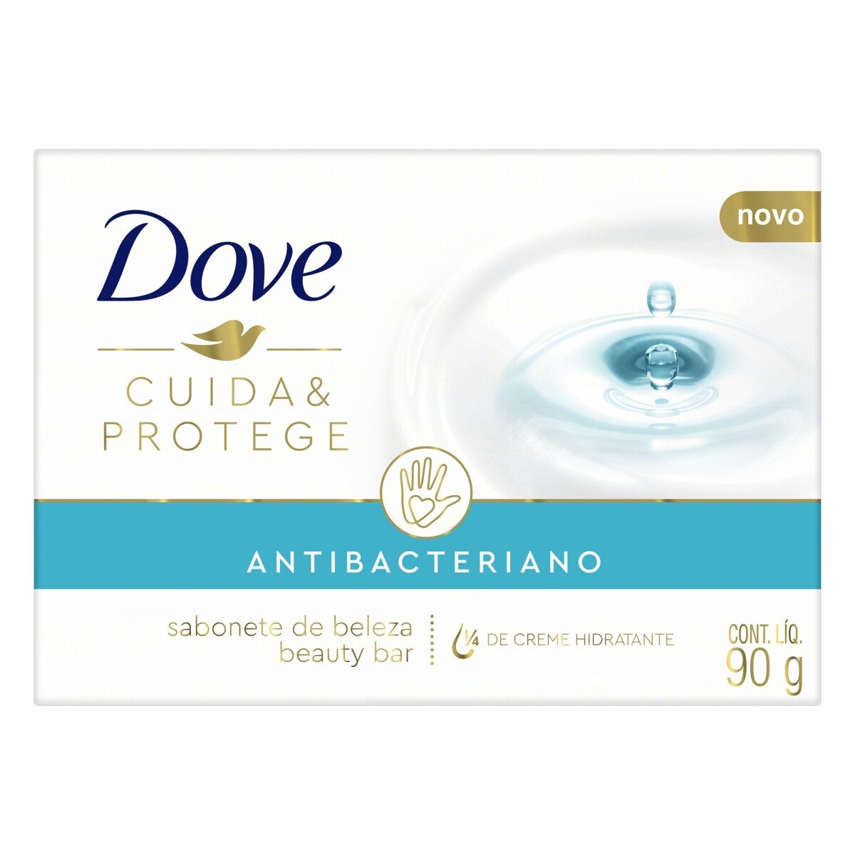 Capa do produto Sabonete Em Barra Antibacteriano Dove Cuida & Protege 90G