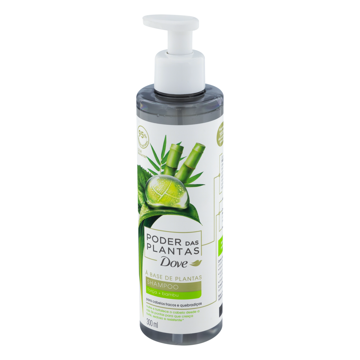 Capa do produto Shampoo Dove Poder Das Plantas Força + Bambu 300Ml