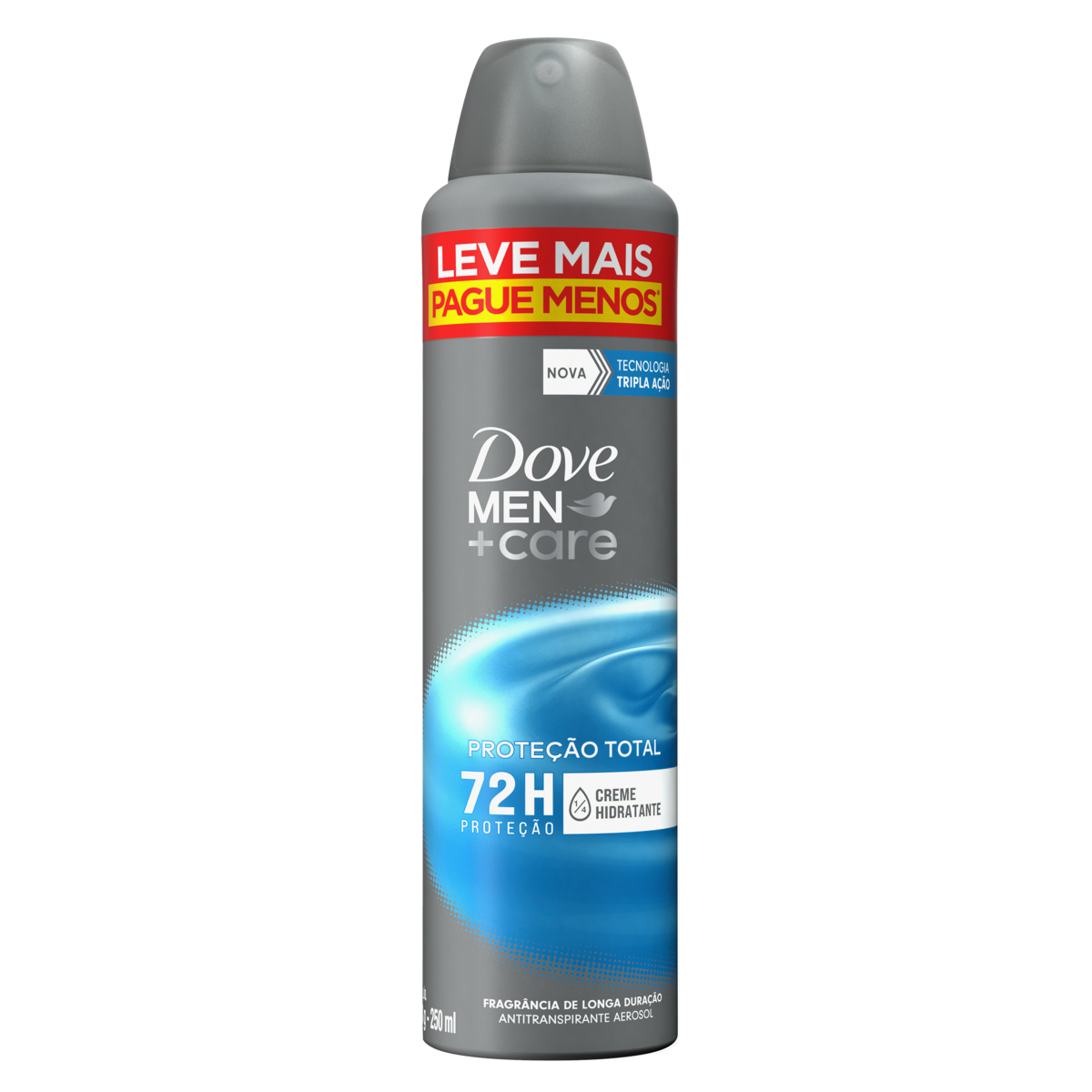Capa do produto Antitranspirante Aerossol Proteção Total Dove Men+Care 250Ml Leve Mais Pague Menos