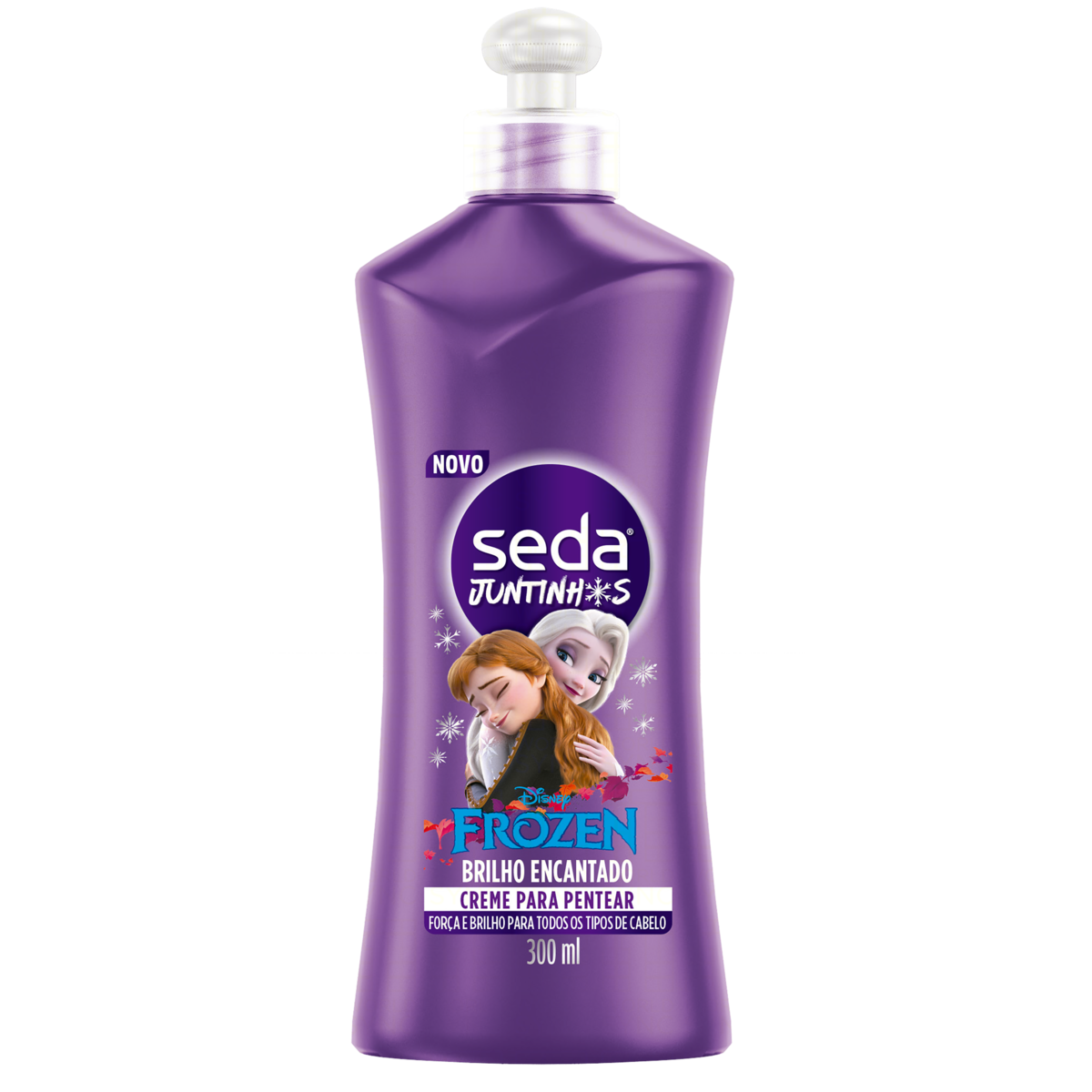 Capa do produto Creme Para Pentear Seda Juntinhos Frozen Brilho Encantado 300Ml