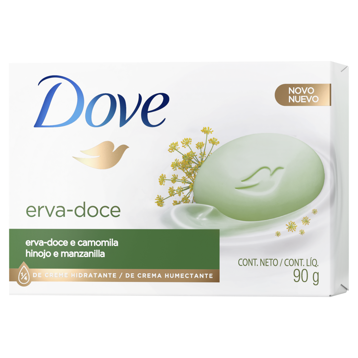 Capa do produto Sabonete Barra Erva-Doce E Camomila Dove Caixa 90G