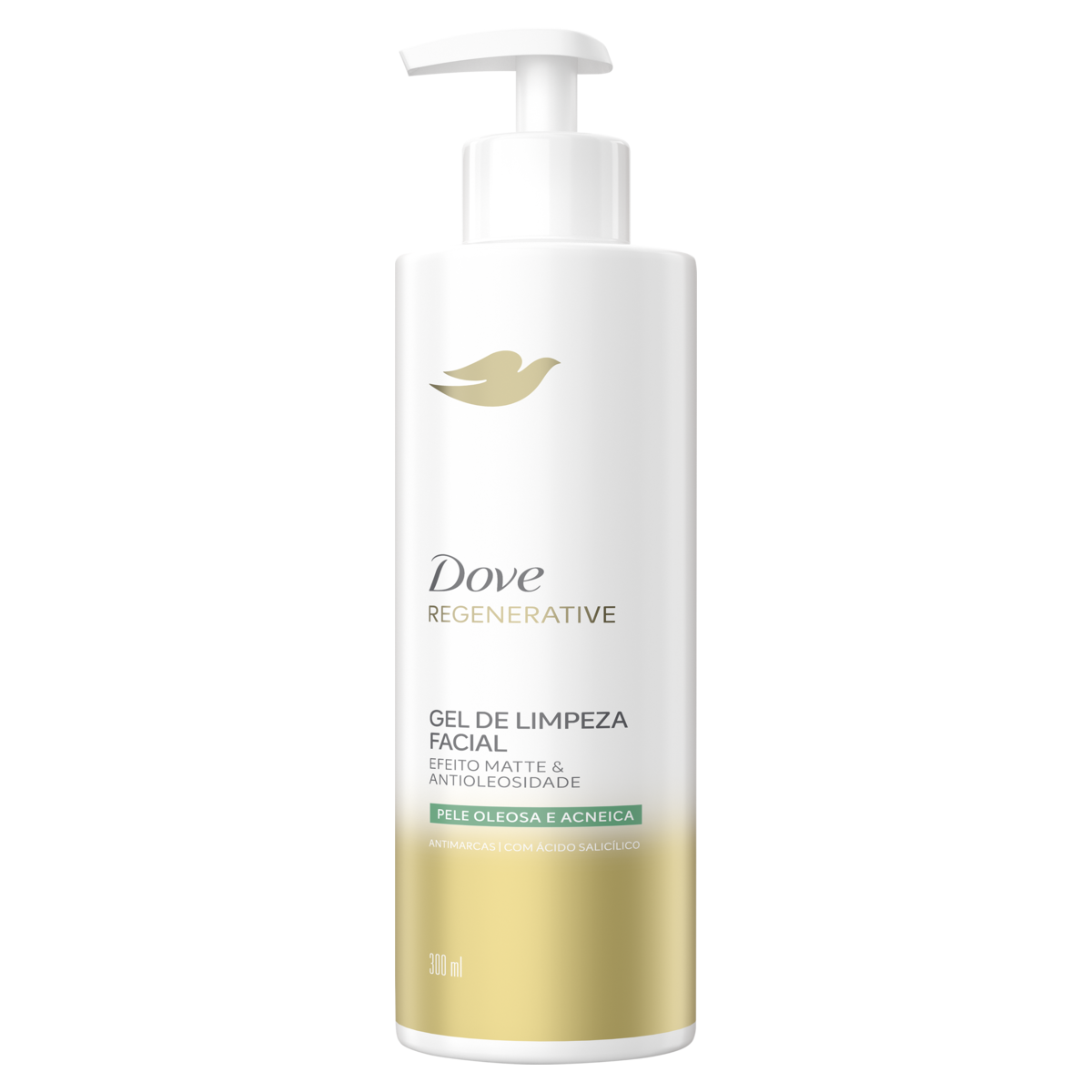 Capa do produto Gel De Limpeza Facial Efeito Matte & Antioleosidade Dove Regenerative Frasco 300Ml Pump