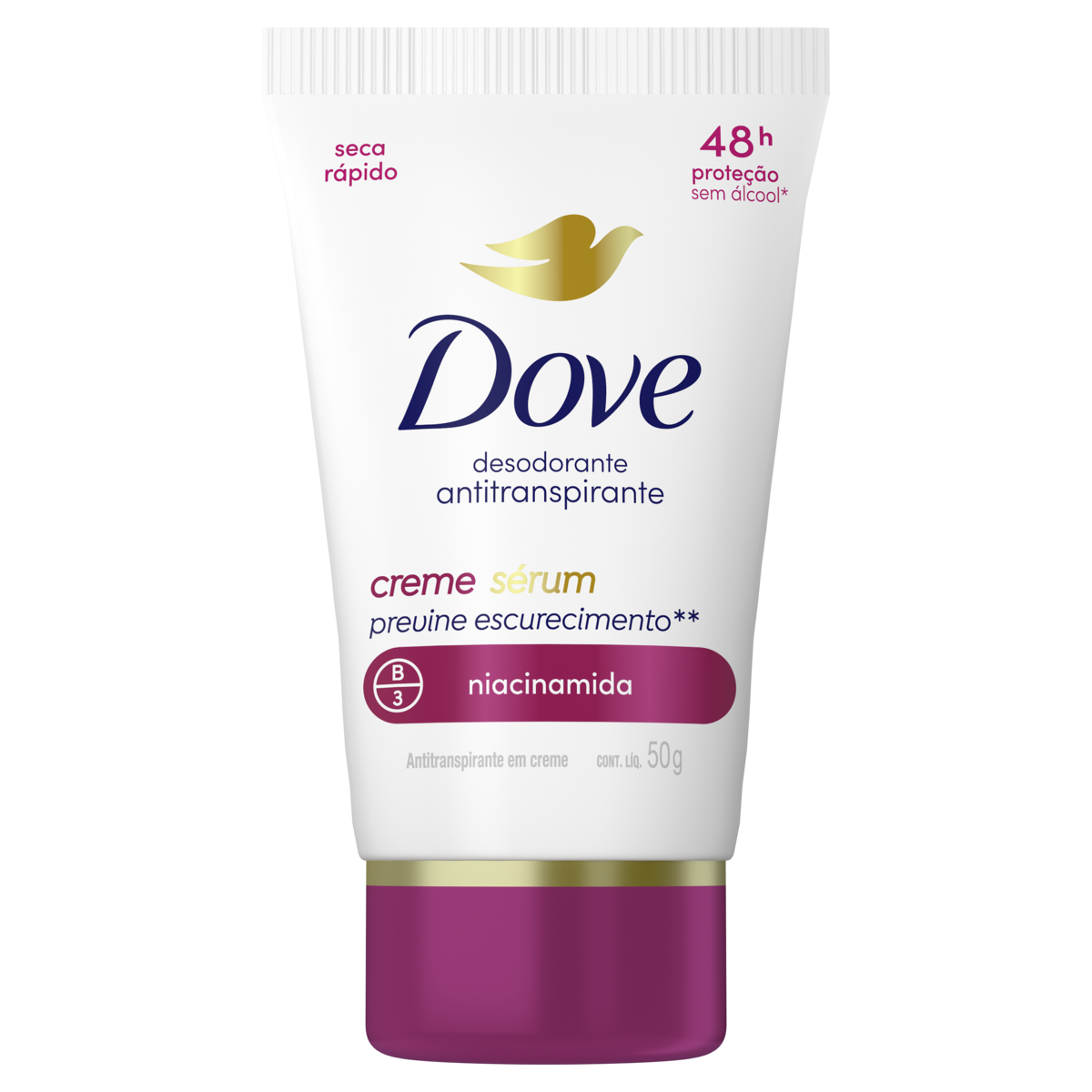 Capa do produto Antitranspirante Creme Sérum Previne Escurecimento Dove 50G