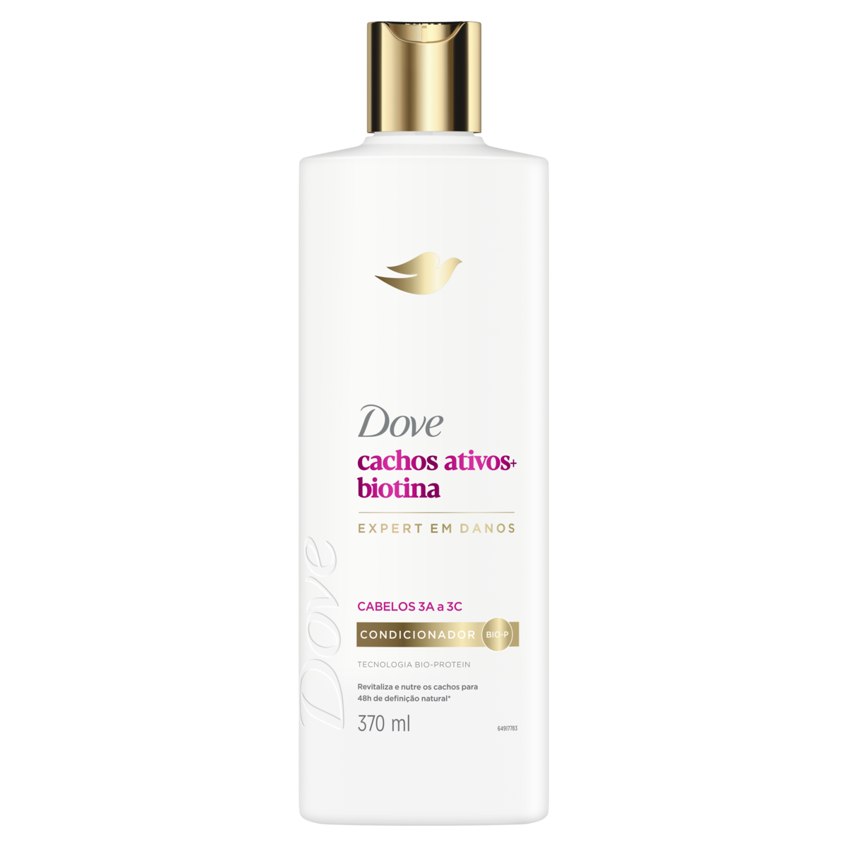 Capa do produto Condicionador Dove Cachos Ativos + Biotina Frasco 370ml